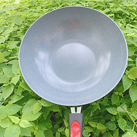 Mua Chảo Vân Đá chống dính Sâu Lòng Cán đỏ 32cm Dùng Trên Mọi Loại Bếp