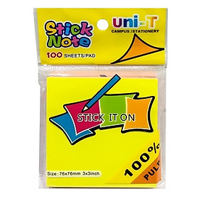 Giấy Note Dạ Quang 5 Màu UNI-T (3x3)