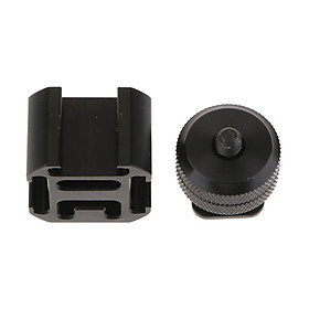 Ulanzi PT-3 3 in 1 Triple Hot Shoe Mount Adapter Converter Mic Stand Bracket