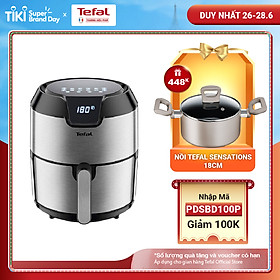 Nồi chiên không dầu Tefal 4.2 Lít - Vỏ thép - EY401D15 - Hàng chính hãng