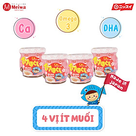 Hộp quà tết gồm 4 lọ ruốc cá hồi Meiwa cho bé và gia đình