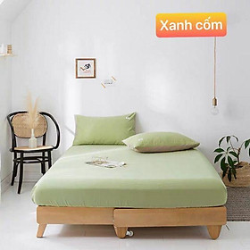 Bộ Ga Gối Cotton Tici Hàn Quốc - Không bai Không Xù, đủ size drap nệm (chưa kèm ruột)