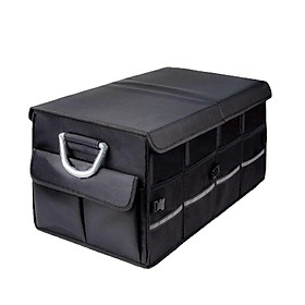 New Car Storage Box Folding Storage Box On Board Storage Box Car Boot Storage Artifact 23”/60cm Black