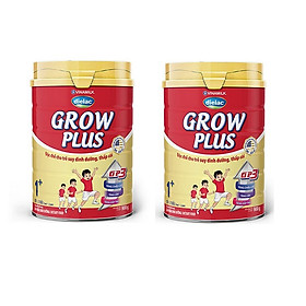 BỘ 2 LON SỮA BỘT VINAMILK DIELAC GROW PLUS 1+ 900G (CHO TRẺ TỪ 1 - 2 TUỔI)