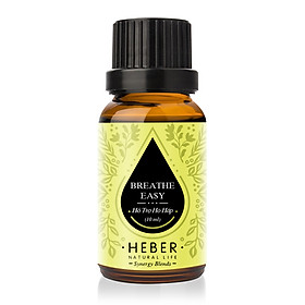 Tinh Dầu Hỗ Trợ Hô Hấp Breathe Easy Blends Essential Oil Heber | 100% Thiên Nhiên Nguyên Chất | Cao Cấp Nhập Khẩu