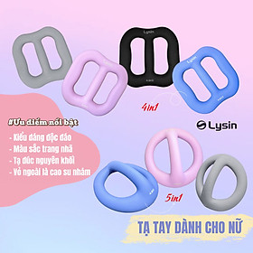 LYSIN - BỘ 02 QUẢ TẠ NỮ SẮT BỌC CAO SU NHÁM CHỐNG TRƯỢT, TẠ ẤM, TẠ BÌNH VÔI THIẾT KẾ HÌNH TRÒN CÓ TAY CẦM GIỮA GỌN NHẸ KIỂU DÁNG ĐỘC ĐÁO KHỐI LƯỢNG 1.25KG 2.5KG 4.5KG RÈN LUYỆN SỨC KHỎE, TẬP LUYỆN ĐẸP DÁNG - Gray - 1,25KG