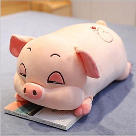 Mua Gấu bông con lợn mắt híp gối ôm heo lười phê cần cute giá rẻ size to 35cm - 1m1