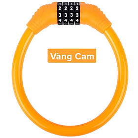 Khóa Xe Đạp Thể Thao Chống Trộm Khóa Dây Treo Yên Xe Đạp 4 Số Xoay Mã Khóa Tránh Mất Chìa Khóa - Chính hãng dododios