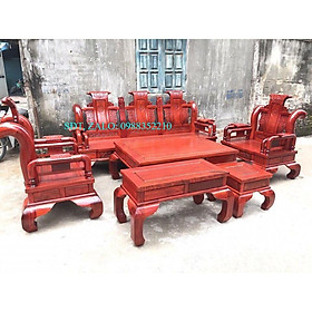 Bộ bàn ghế tần thủy hoàng gỗ hương nam phi