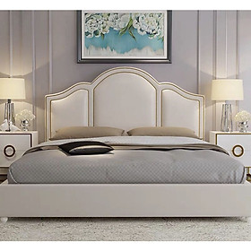 Mua Giường Ngủ Bọc Nệm Phong Cách Châu Âu Hiện Đại Màu Kem - GN-507