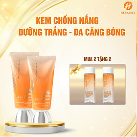 [Mua 2 Tặng 2] 2 Kem Chống Nắng Herarise Daily Sun Cream 45g + 2 Tẩy Trang Tinh Chất Trà Đen