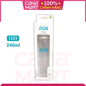 Bình sữa thủy tinh Pur 240ml 1203