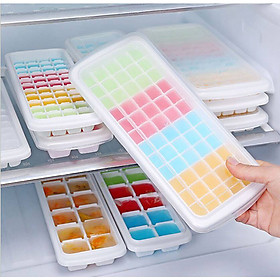 Mua Bộ 3 Khay Làm Đá Thạch Trân Châu  Phomai Trà Sữa Có Nắp ( 60 Viên / 1 Khay)