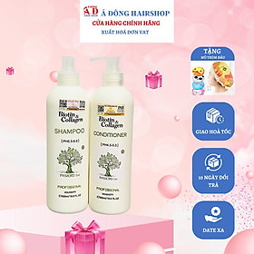 Hình ảnh [+Tặng mũ trùm] BỘ DẦU GỘI XẢ COLLAGEN & BIOTIN TRẮNG PASIORI TM PHỤC HỒI, MỀM MƯỢT, NGĂN GÃY RỤNG, MỌC TÓC ITALY 500ML*2 NEW 2022