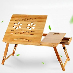 Mua Bàn Laptop tản nhiệt đa năng bằng trúc sào -Thân thiện với môi trường - Skylife