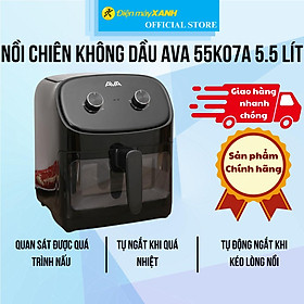 Mua Nồi chiên không dầu AVA 55K07A 5.5 lít - Hàng Chính Hãng