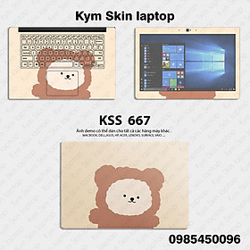 Mua Skin Dán Laptop Mẫu Gấu Trắng - Miếng Dán Cắt Sẵn Theo Từng Kích Thước Laptop