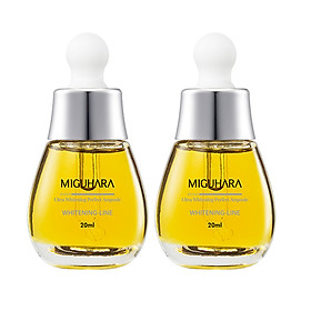 Combo 2 Tinh chất chống lão hóa và Dưỡng trắng da MIGUHARA 20 ml