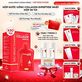 [NEW] Nước uống đẹp da Collagen Dipeptide Sắc Ngọc Khang tinh khiết nhập khẩu từ Nhật Bản, đạt chuẩn hàm lượng hấp thụ nhanh & vượt trội giúp trẻ hóa làn da - săn chắc và sáng mịn