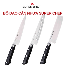 Mua Bộ Dao Cán Nhựa Super Chef Sắc Bén  Siêu Bền Bỉ