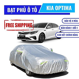 Bạt che phủ xe ô tô 5 chỗ Kia Optima, Bạt trùm xe hơi 5 chỗ cao cấp chất liệu vải PEVA chống nắng mưa không thấm nước