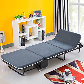 Giường Gấp Gọn 3 Khúc Cao Cấp NIKITA GB365 - Đệm Bọt Biển - Khung Sắt Sơn Tĩnh Điện - Chính Hãng NIKITA