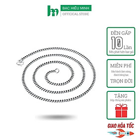 Dây Chuyền Nam Bạc Ta Kiểu Dây Đơn Bản Đặc Bạc Hiểu Minh DBN059