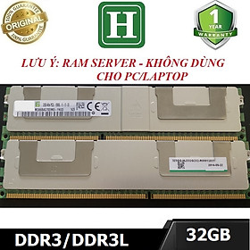 Ram Server ECC REG LRDIMM DDR3 32GB ECC REG bus 1600 - không dùng cho PC/laptop