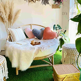 Mua Ghế Mây Papasan Cách Tân Phong Cách Châu Âu - Kích thước 1m4 form truyền thống- Ghế Mây Thư Giãn Đọc Sách- Nội Thất Mây Tre Đan Trà