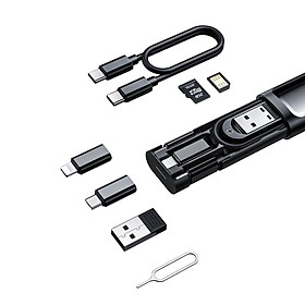 Bộ Dụng Cụ Chuyển Đổi Đa Năng Mcdodo Multifunctional Storage Box (Cable+ Connector+ SIM Eject Pin+ Card Slot) (Hàng chính hãng)