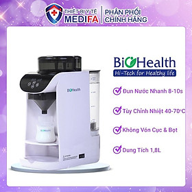 Máy pha sữa tự động cho bé BioHealth BH6000 tính năng pha sữa nhanh 8-10s không bón cục, bọt khí