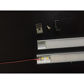 Thanh nhôm V định hình V16-16mm( Ko Led), Dạng V góc, Loại thanh nhôm V cao cấp. Dùng dây led dán, Led Thanh