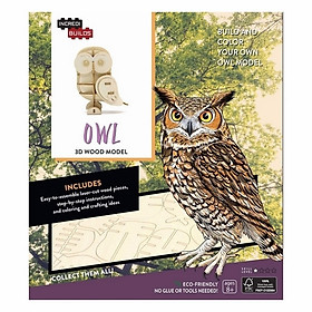 Incredibuilds: Owl 3D Wood Model