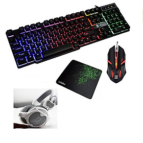 Bộ bàn phím giả cơ R8 1822 + Chuột R8 1602 +Tai nghe chơi game SHINICE H6