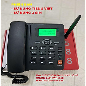 Mua ️ Điện Thoại Bàn Gắn Lắp Sim ️ Di Động  Sim GPhone  Sim HomePhone Cho Người Già  Lớn Tuổi