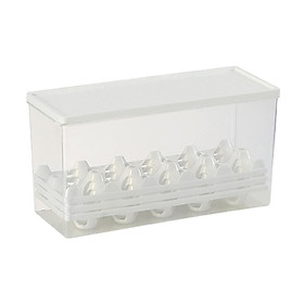 Clear Eggs Storage Boxes Egg Container Box Fridge Organizers Egg Holder for Refrigerator for Shelf Drawer Kitchen Freezer Countertop Table