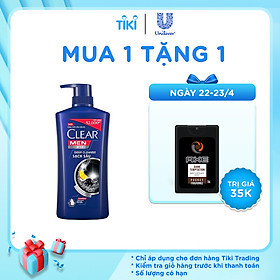 Dầu Gội Clear Men Deep Cleanse Sạch Sâu 900g