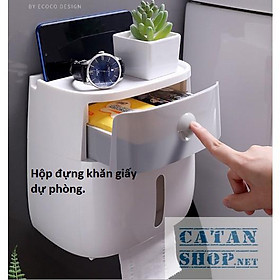Mua Hộp đựng Giấy Vệ Sinh ECOCO Cao cấp 2 tầng ️FREESHIP️ Đa năng  Sang trọng  Tiện dụng Hộp giấy vệ sinh ecoco 2in1