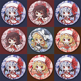 Huy hiệu in hình Touhou Project Dự Án Đông Phương game anime chibi dễ thương huy hiệu cài áo (MẪU GIAO NGẪU NHIÊN)