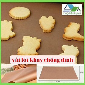 Tấm Vải Nướng Chống Dính Chịu Nhiệt Lót Bánh Sử Dụng Nhiều Lần 40x60cm - VAILOTKHAY6040