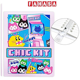 Sổ Còng Hồng B5 - Kẻ Ngang - 80 Trang 80gsm - Ruột Có Thể Thay Thế - Chic Kit 43545 - Màu Hồng