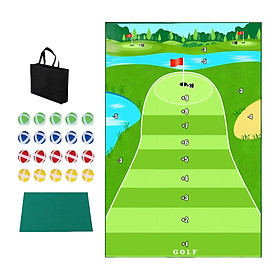 Golf Hitting Mat Practice Mat Golf Game Set for Backyard Beginners Equipment