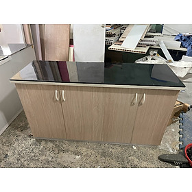 Mua Tủ Bếp Nhựa Đài Loan Cao 81cm Ngang 1m45 Màu Xoan Đào TB03