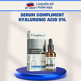 Serum Compliment 5% Hyaluronic Acid Cấp ẩm, Tái tạo, Giảm lão hóa