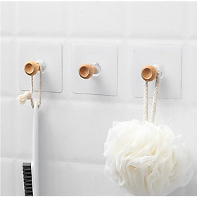 Mua Móc dán tường mọi bề mặt  Núm gỗ treo tường Decor phòng ngủ mang phong cách Vintage