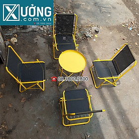 Ghế xếp cafe đủ màu, Loại chuyên dùng quán cà phê, trà sữa, trà chanh giá Xưởng