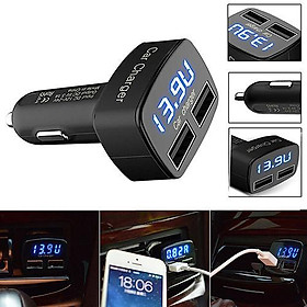 Quick Charge 3.0 Bộ sạc xe cho điện thoại di động 4 trong 1 bộ sạc xe USB kép