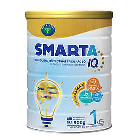 Sữa bột SmartA IQ 1 hỗ trợ phát triển não bộ & dinh dưỡng cho bé 0-6 tháng tuổi (400g, 900g)