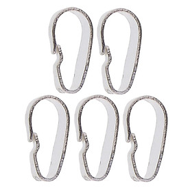 5 Pcs Silver Clip Pinch Bails For Jewelry Making Crystal Pendants Findings