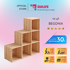Mua Kệ đựng sách gia đình từ gỗ công nghiệp SMLIFE Begonia